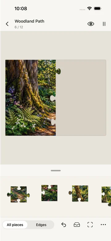 The same PuzzlePic gameplay adapted for iPhone.